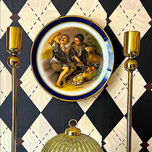 Vintage Echt Cobalt Inglasur Plate – Bartolomé Esteban Murillo, Arzberg Germany - Picture 8 of 15